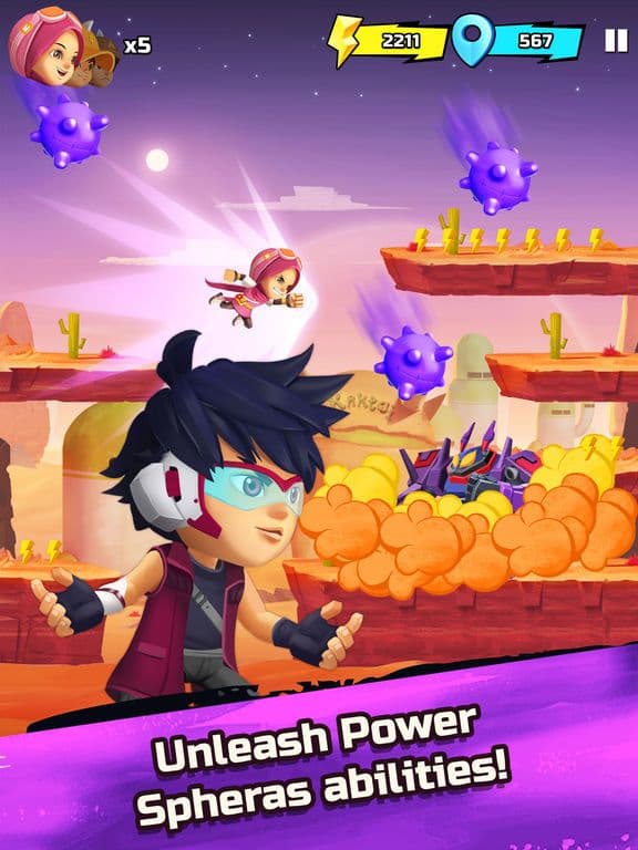 BoBoiBoy Galaxy Run screenshot 4