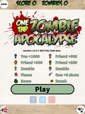 One Tap Zombie Apocalypse Free screenshot 2