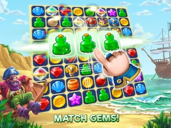 Pirates & Pearls: Match 3 Game screenshot 2