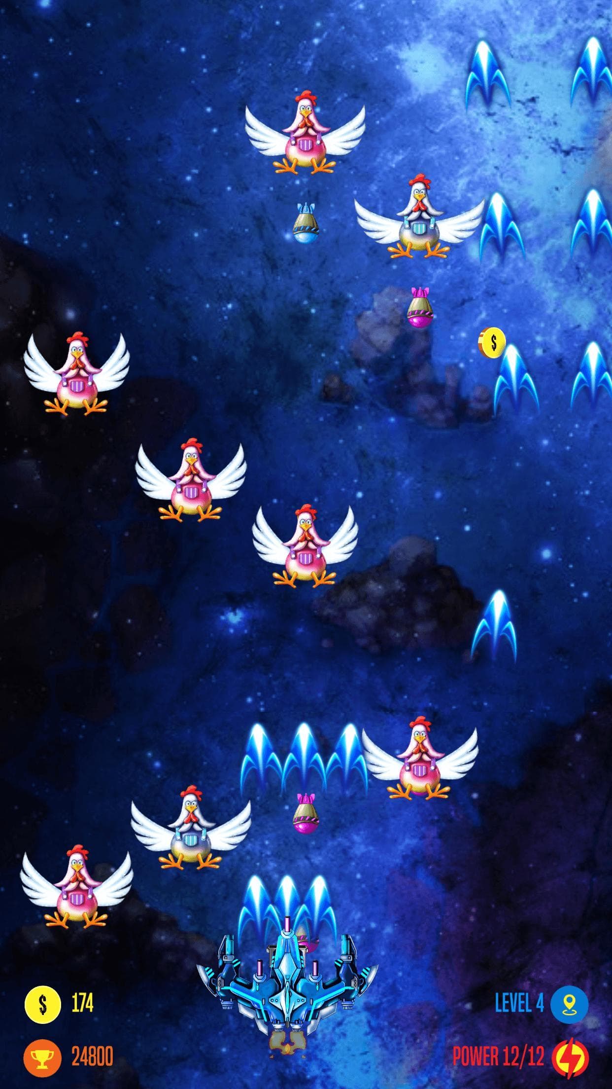 Strike Galaxy Chicken Attack screenshot 5