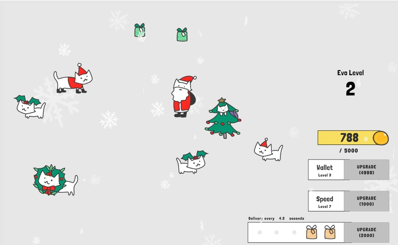 Christmas Cat Merge Evolution!