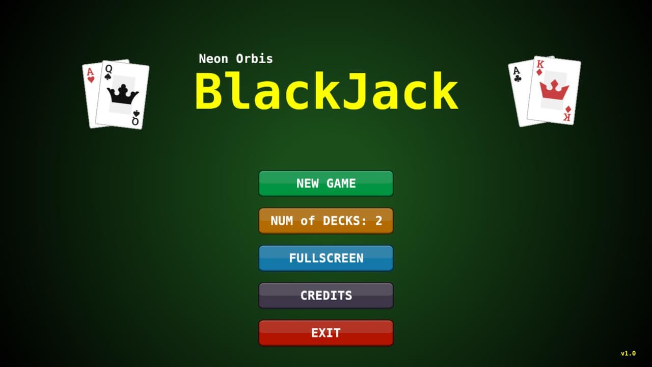 Neon Orbis BlackJack screenshot 2