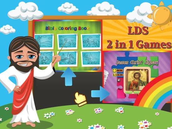 LDS Mormon Coloring Book And Jesus Christ Jigsaw screenshot 2