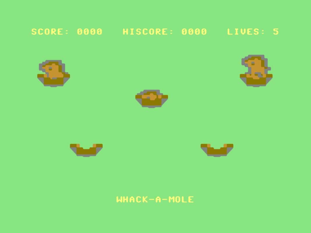 Whack-a-mole (C64Mark)