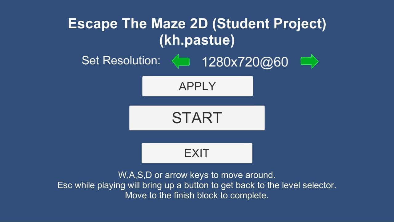 Escape The Maze 2D screenshot 2