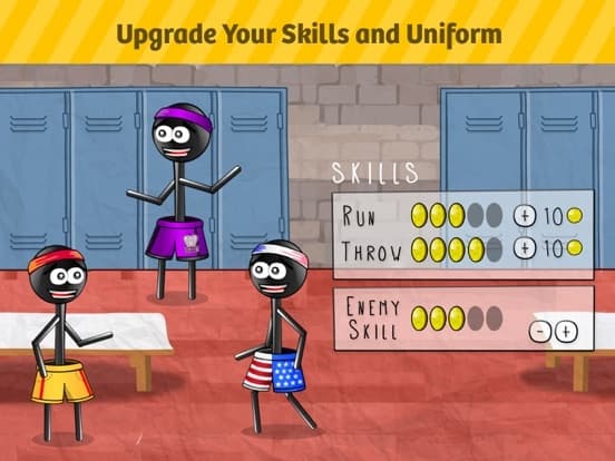 Stickman 1-on-1 Dodgeball screenshot 5