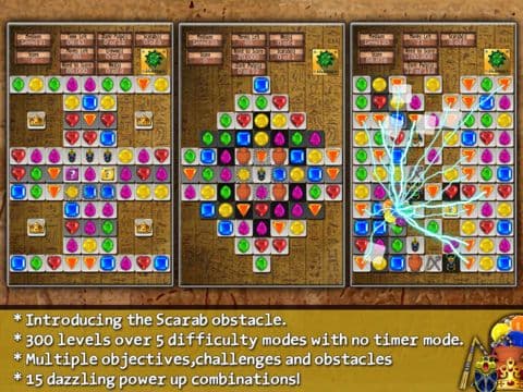 Jewel Drops - Match three puzzle screenshot 2