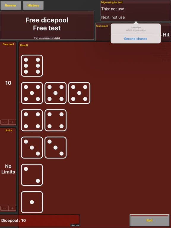 Shadowrun dice tool for 5E
