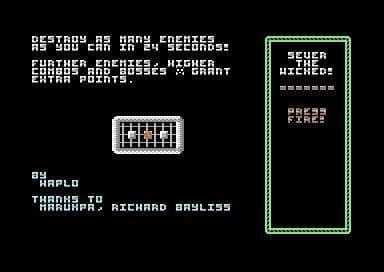 Sever The Wicked! (Commodore 64) screenshot 3