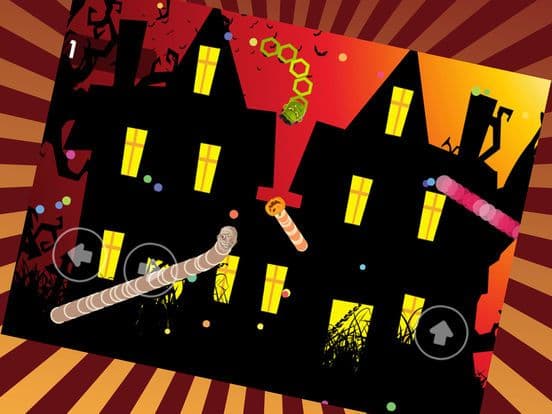 Rolling Halloween Snake And Worm Slither Dot Eater screenshot 4