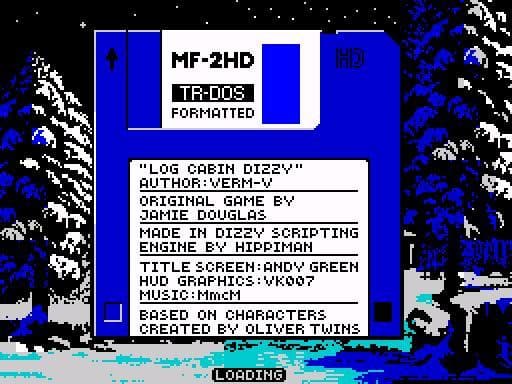 Log Cabin Dizzy (ZX Spectrum Edition) screenshot 2