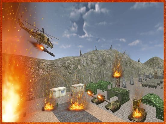 Stealth Helicopter Gunship War – Modern air counter strike navy fighter game screenshot 5