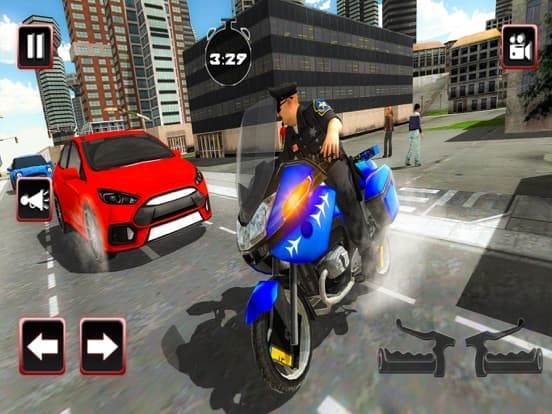 Traffic Cop Motorbike Rider 3D screenshot 2
