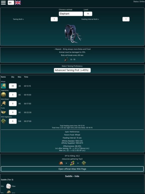A-Calc Companion for Atlas MMO screenshot 2