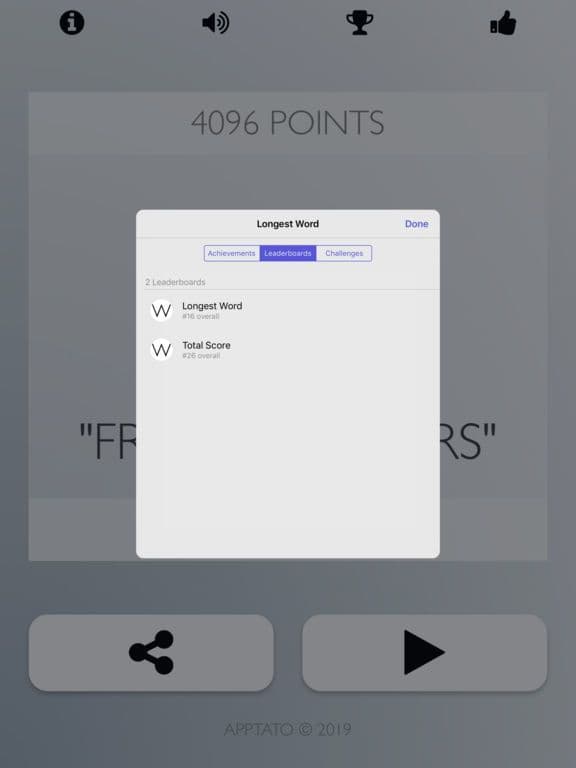 Longest Word Game