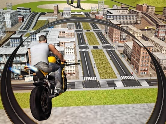 Flying Moto Traffic Racer 3d
