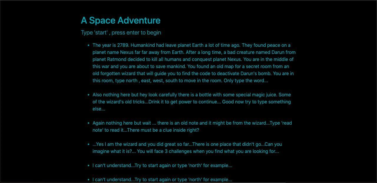 A Space Adventure screenshot 3