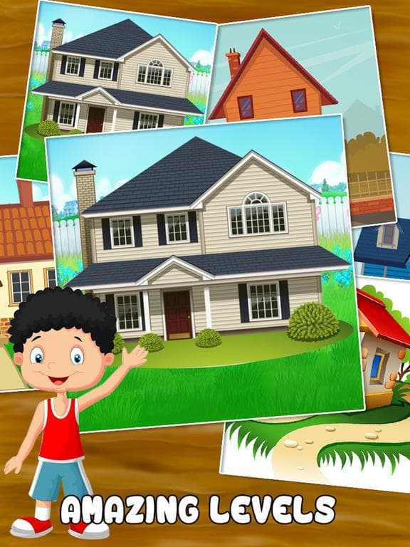 House Slide Puzzle For Kids