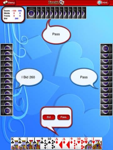 Pinochle HD screenshot 3