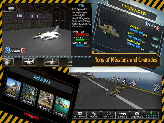 Gunship Heli Warfare Battle Game free screenshot 3