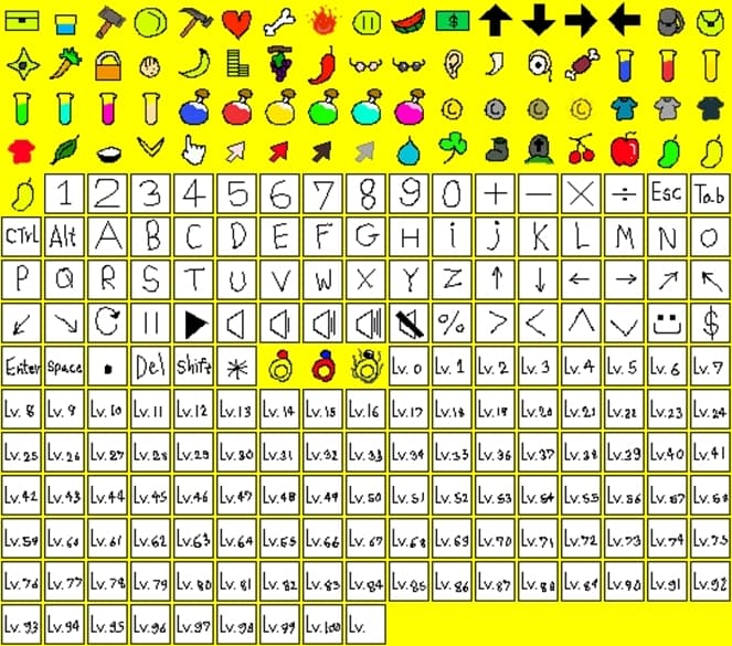 Free Simple Low Quality Game Asset 240+ 32x32