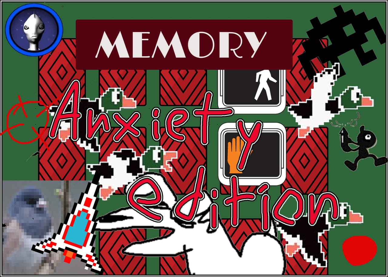 that card matching memory game: anxiety edition