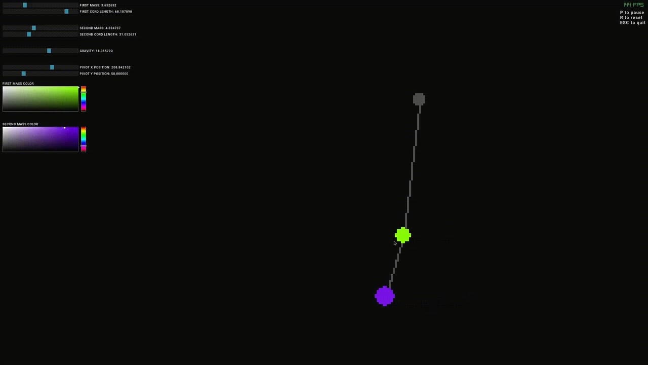 Double Pendulum Simulation