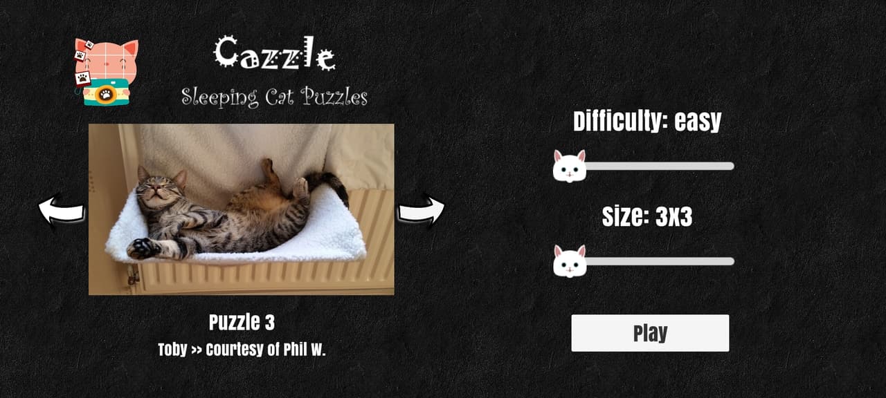 Cazzle - Sleeping Cat Puzzles screenshot 2