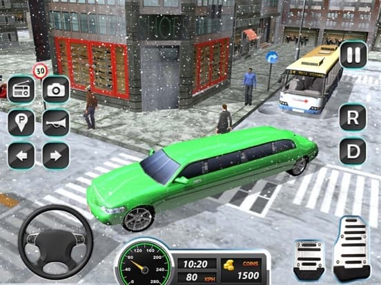 Limo Driver free 3D simulator-Offroad Snow Mania screenshot 3