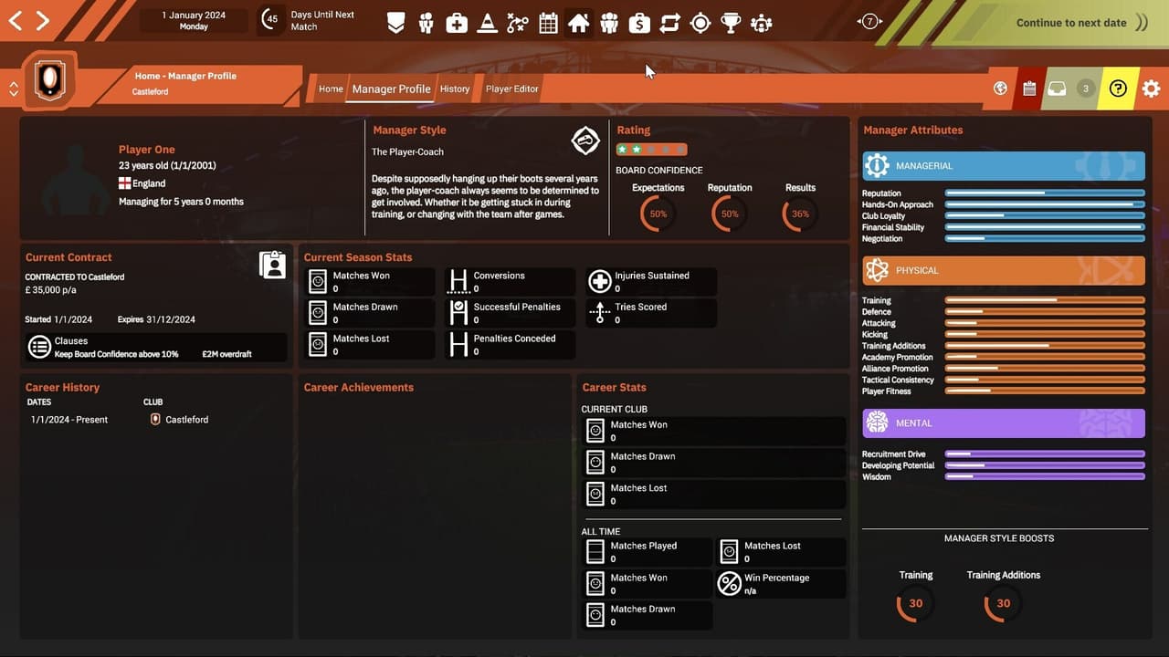 Rugby League Team Manager 4 screenshot 6