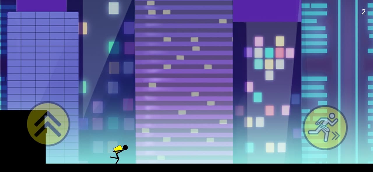 Stickman Cyber Run screenshot 2