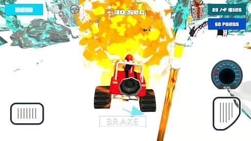 Cat Race Car Snow Drift Stunts screenshot 6