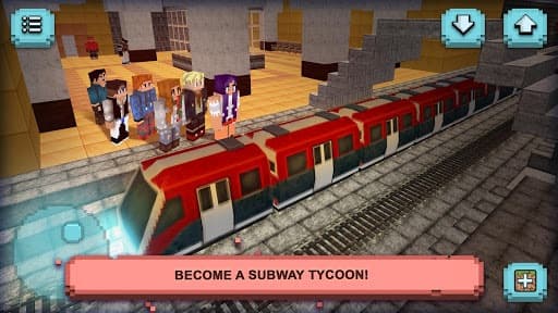 Subway Craft: Build Big City & Ride Block Train 3D screenshot 5
