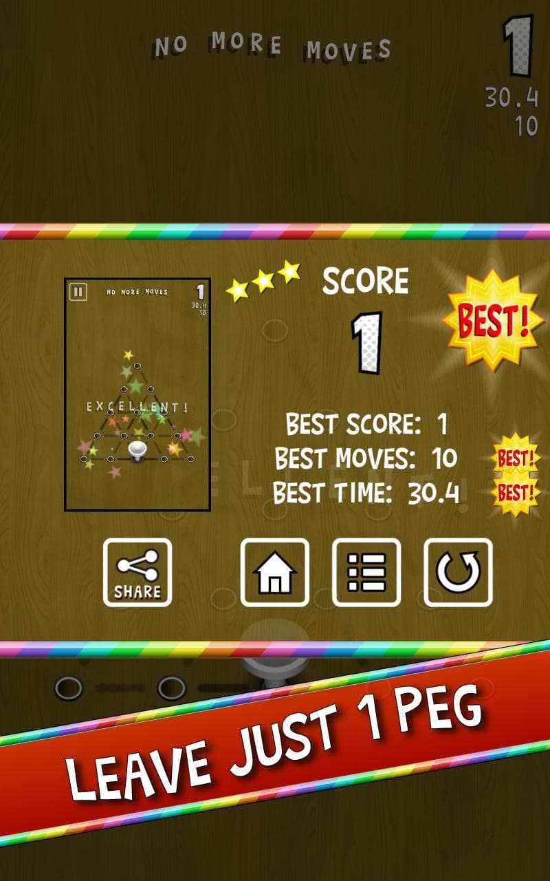Triangular Peg Solitaire screenshot 5