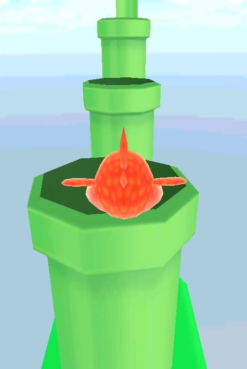 Flopping 3d Bird