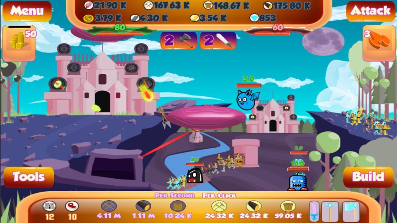 Tap n Build 2 - Tower Clicker ( Multiplayer td )