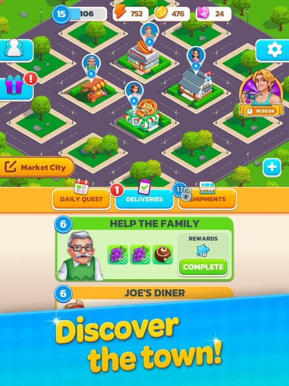 Merge Market: Food Town screenshot 4