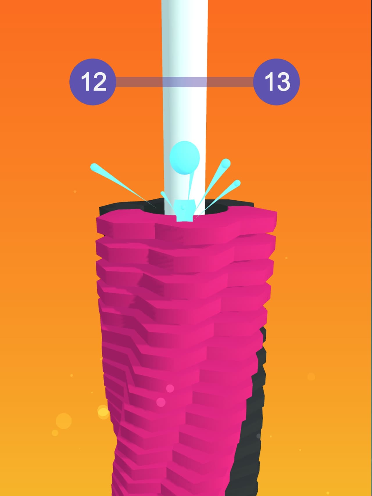 Ball Way Crush Color Tower 3d