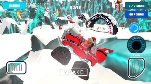 Cat Race Car Snow Drift Stunts screenshot 4