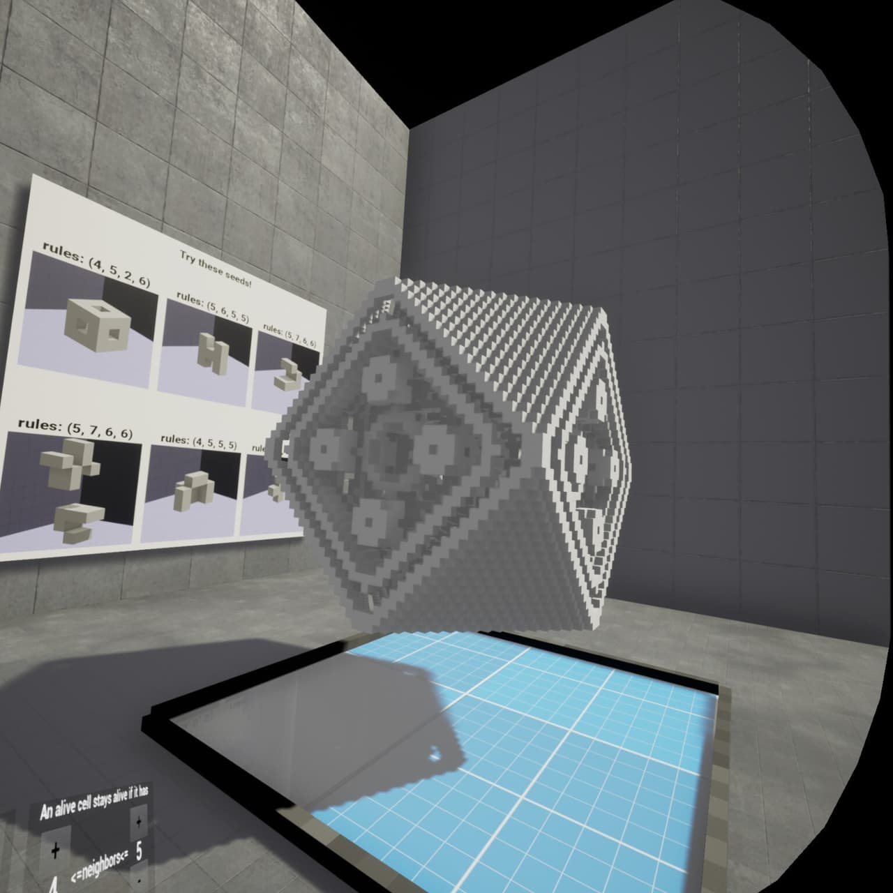 Conways Game of Life VR Lab. screenshot 2