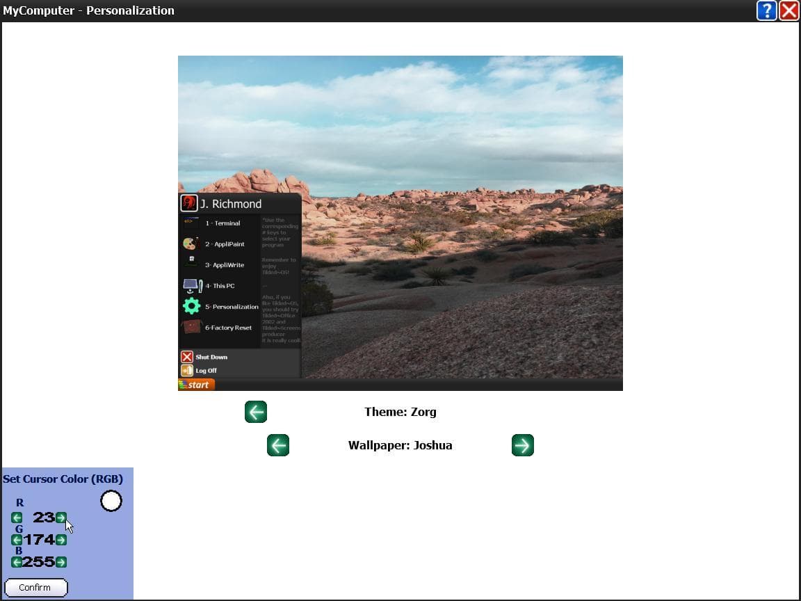 Tilded~OS screenshot 3