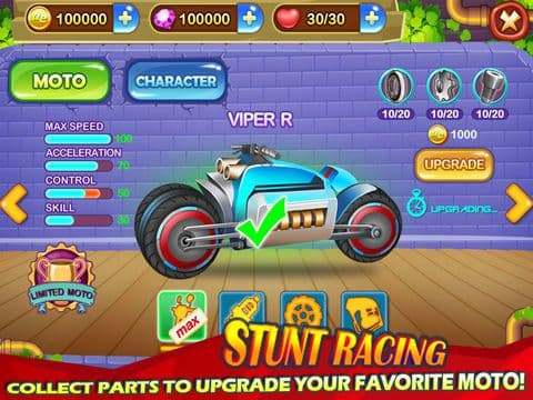 Stunt Racing - Extreme Moto Trials screenshot 2
