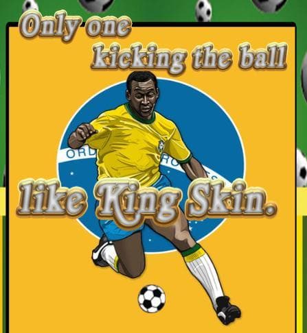 Just one Kicking the ball like King Skin