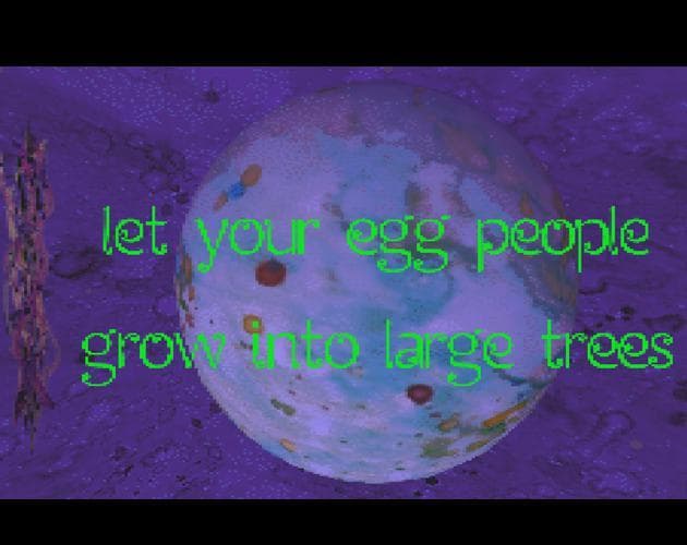 let your egg people grow into large trees