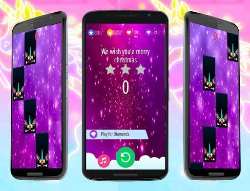 Pinky Unicorn Piano Tiles 2019 screenshot 2