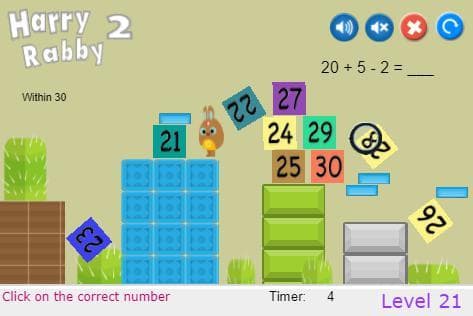 HarryRabby2 Add & Subtract 3 numbers FULL version screenshot 2