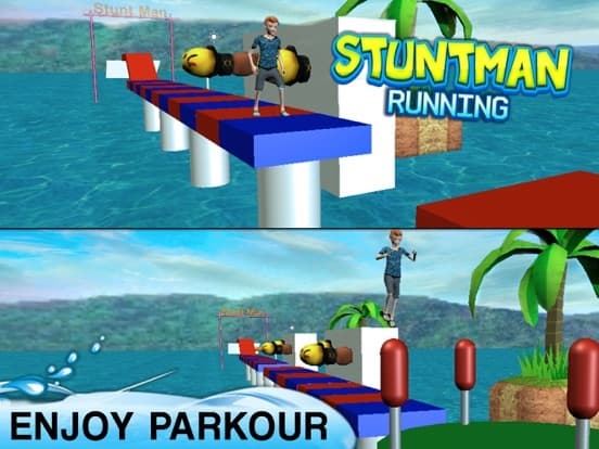 Legendary Stuntman Run: 3D Kid Running Game screenshot 2