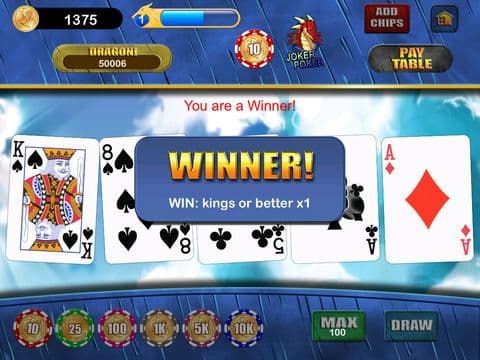 Video Poker Dragon screenshot 4