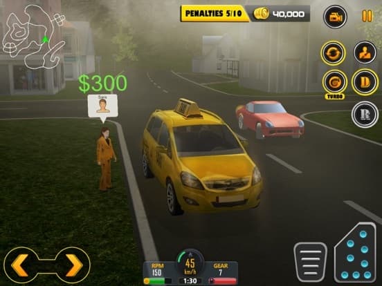 Crazy Hill Speed Taxi Driving 3D screenshot 4