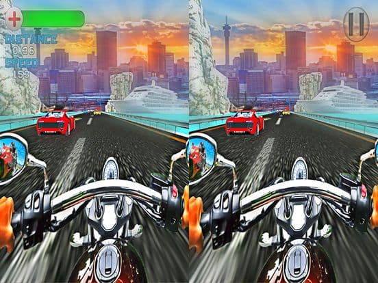 VR - Crazy Traffic ( Bike and Car ) Racing screenshot 2